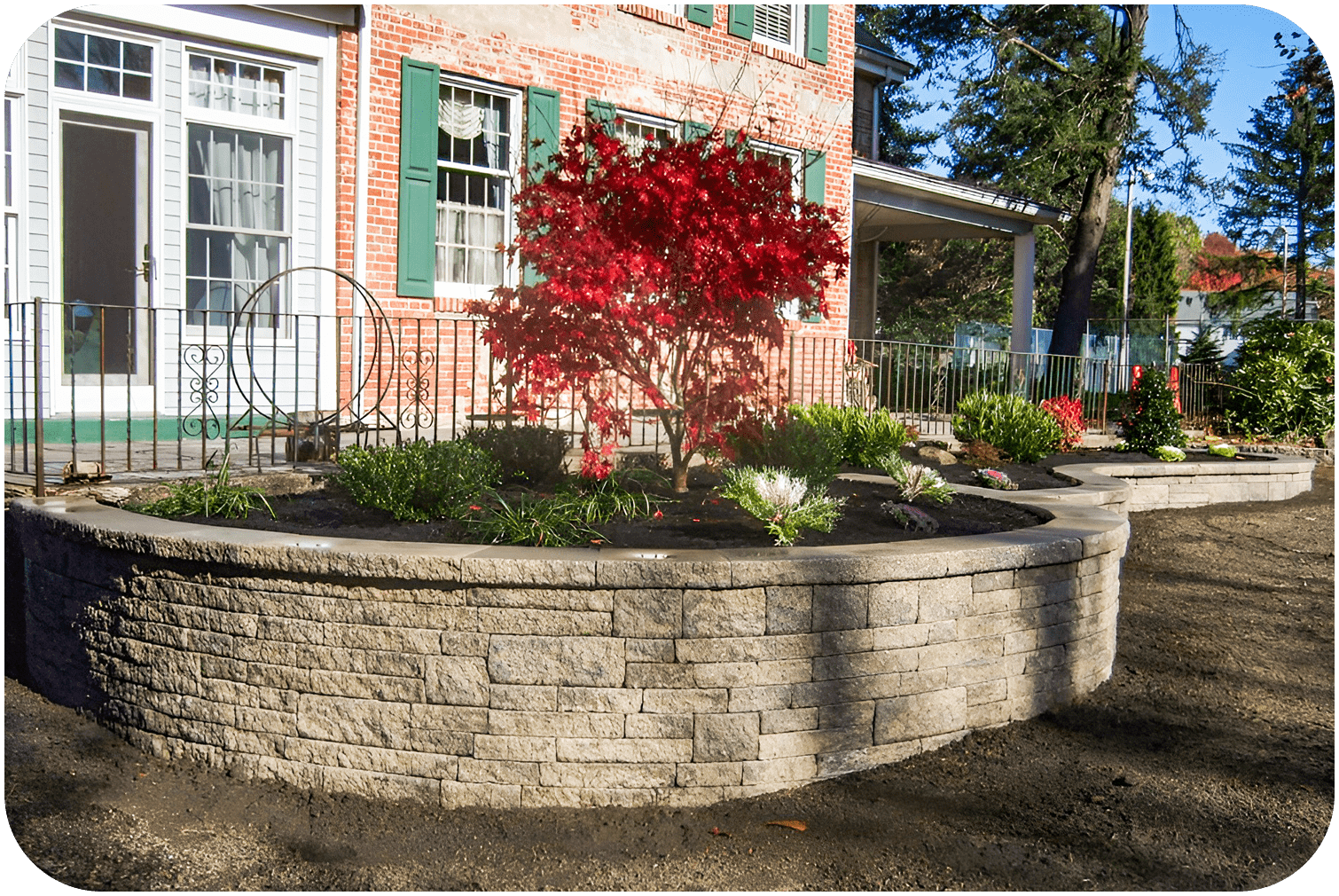 South Jersey Stone Retaining Walls