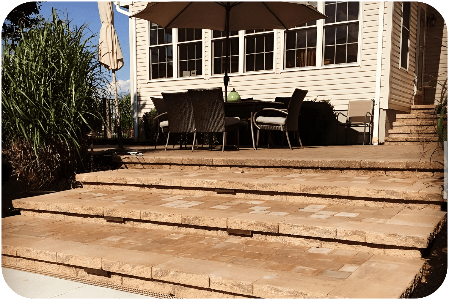 South Jersey Stone Stair Installation