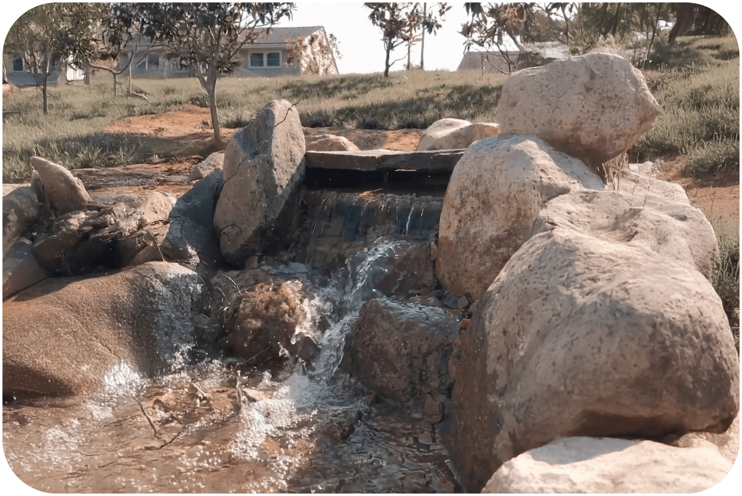 Pondless Waterfall Feature in South Jersey
